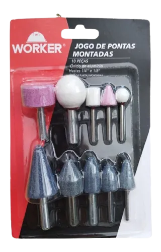 Jogo De Pontas Montadas 10 Peças – Worker