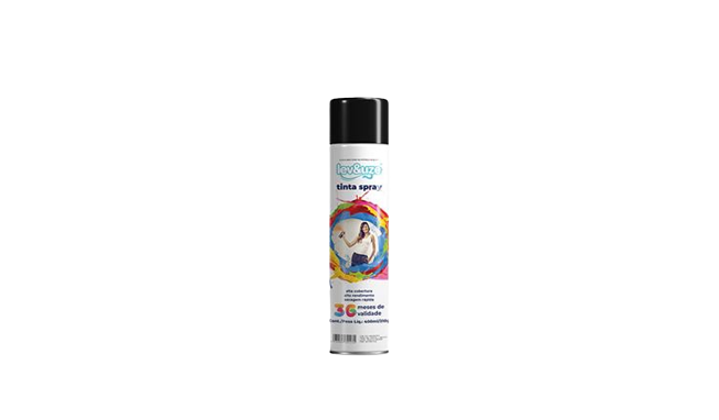 TINTA SPRAY USO GERAL PRETO FOSCO 400ML – LEVeUZE