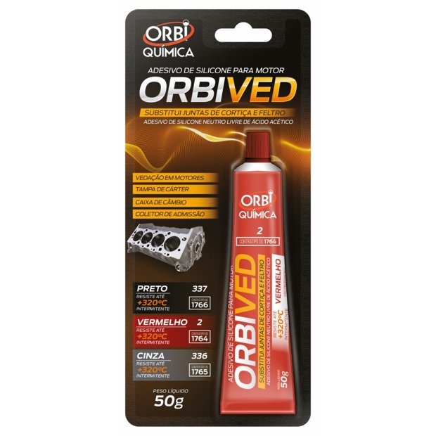 Adesivo de silicone para motor ORBIVED – vermelho